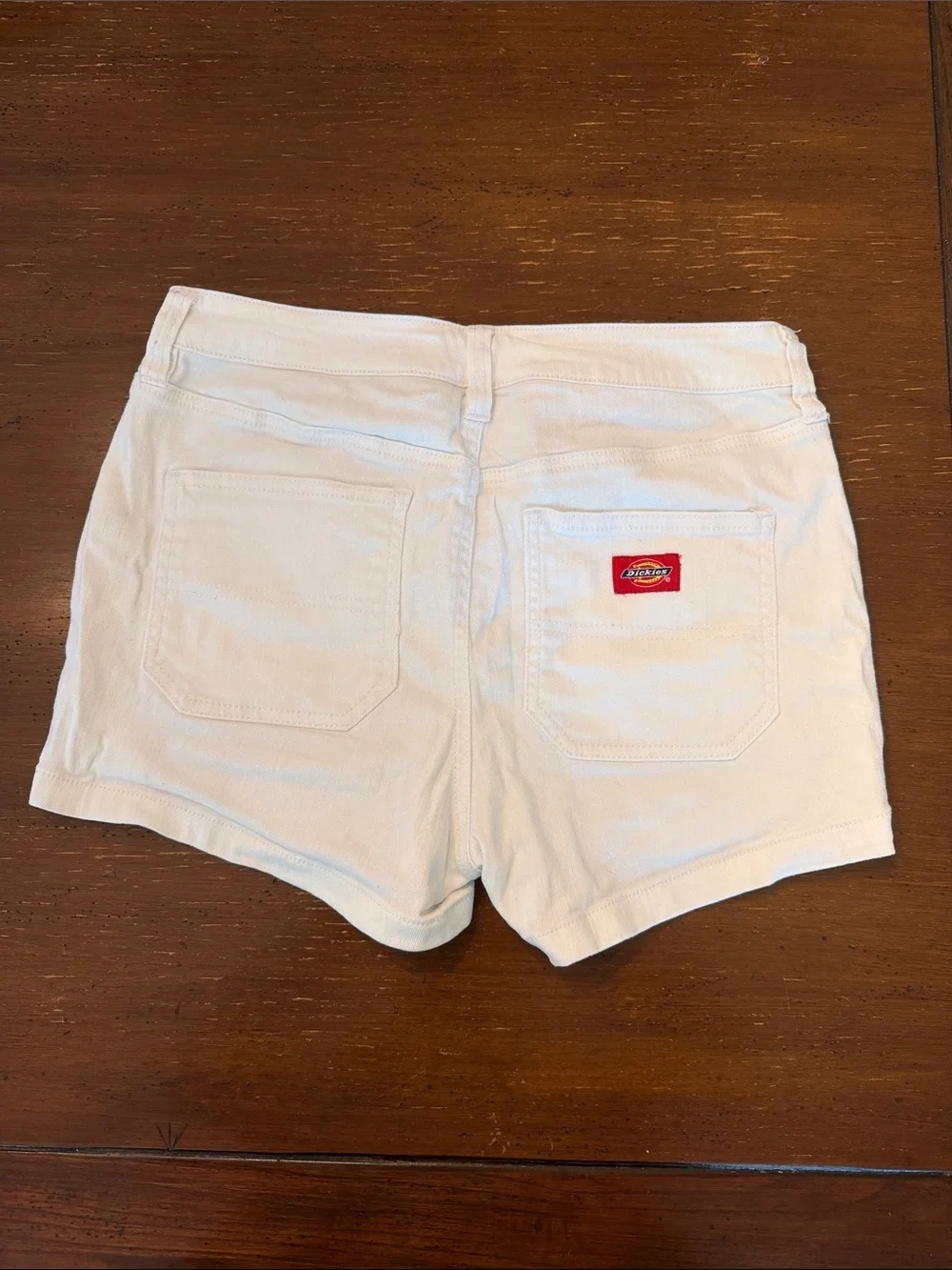 Dickies High-Rise White Button-Front Women's Shorts